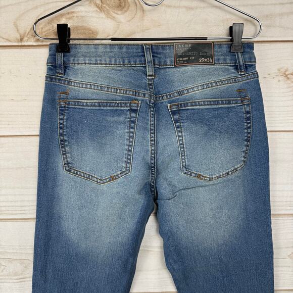 Jachs New York Light Wash Mid Rise Straight Leg Jeans Size 29x34 - Picture 4 of 8